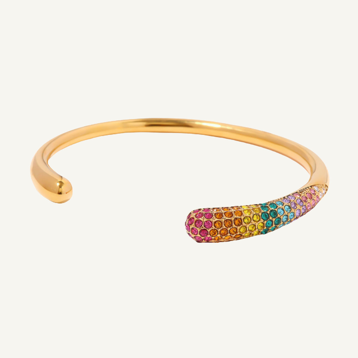 OCCASUS GOLD MULITICOLOR BANGLE