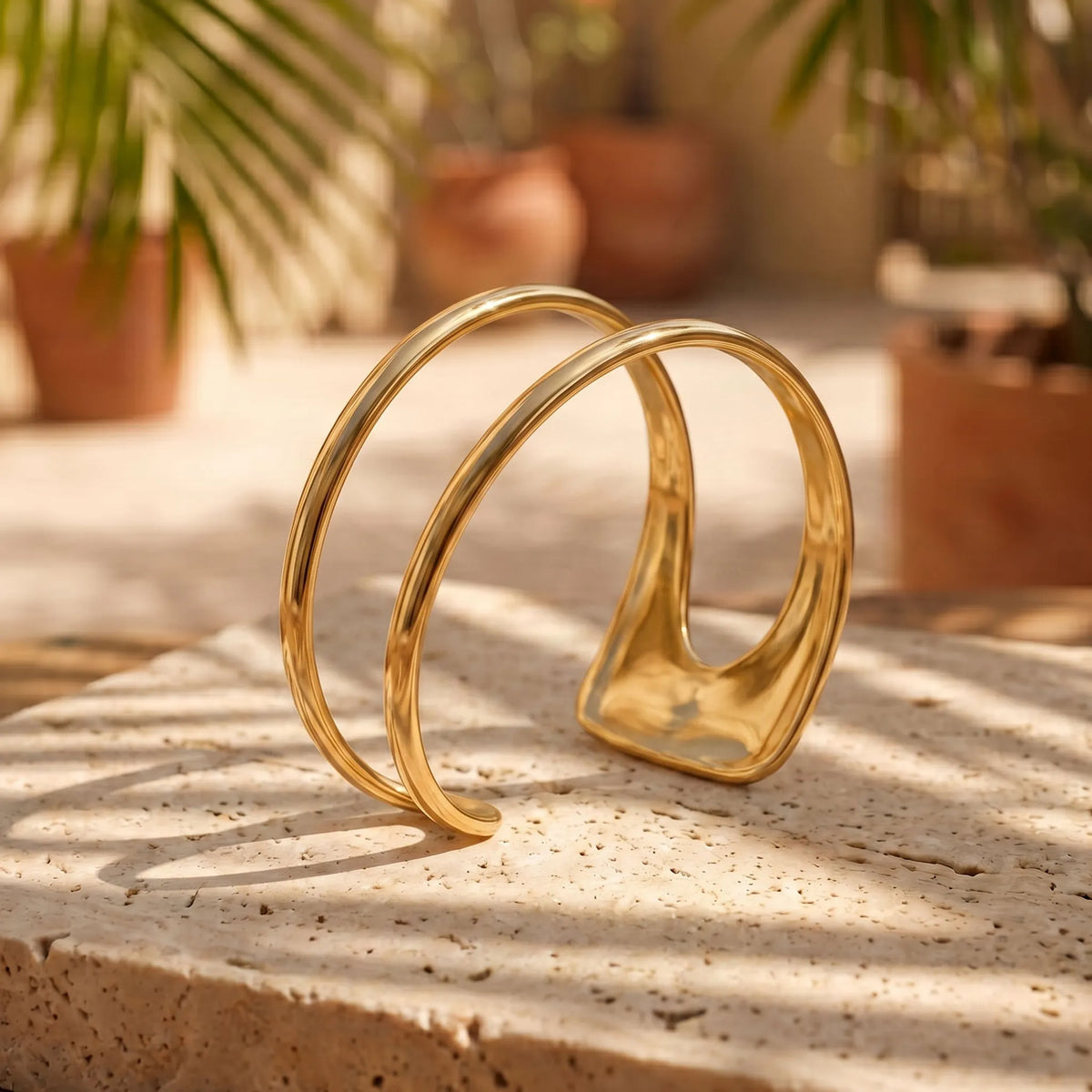 CELERIS GOLD OPEN CUFF