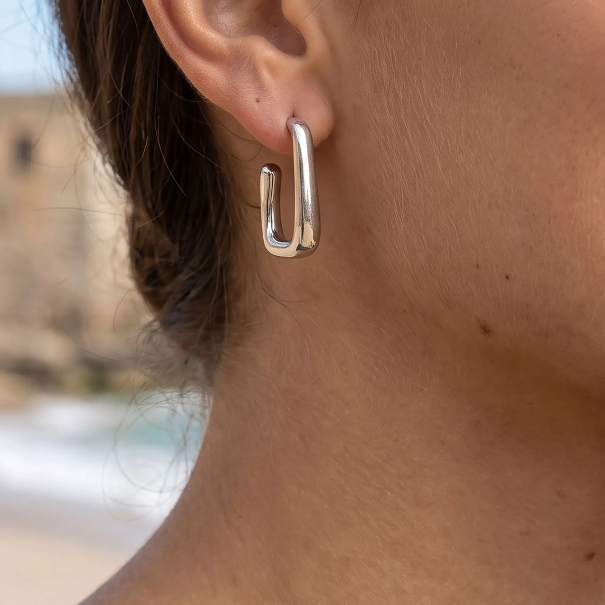 ANGULUS SILVER HOOPS