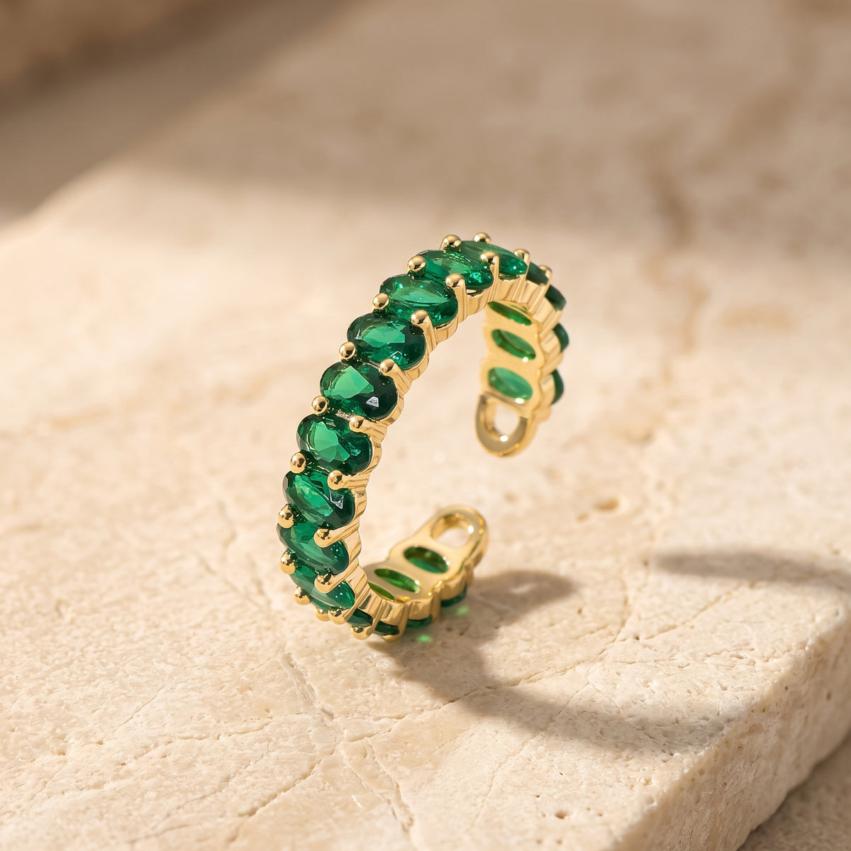 ORBIS GOLD-GREEN RING