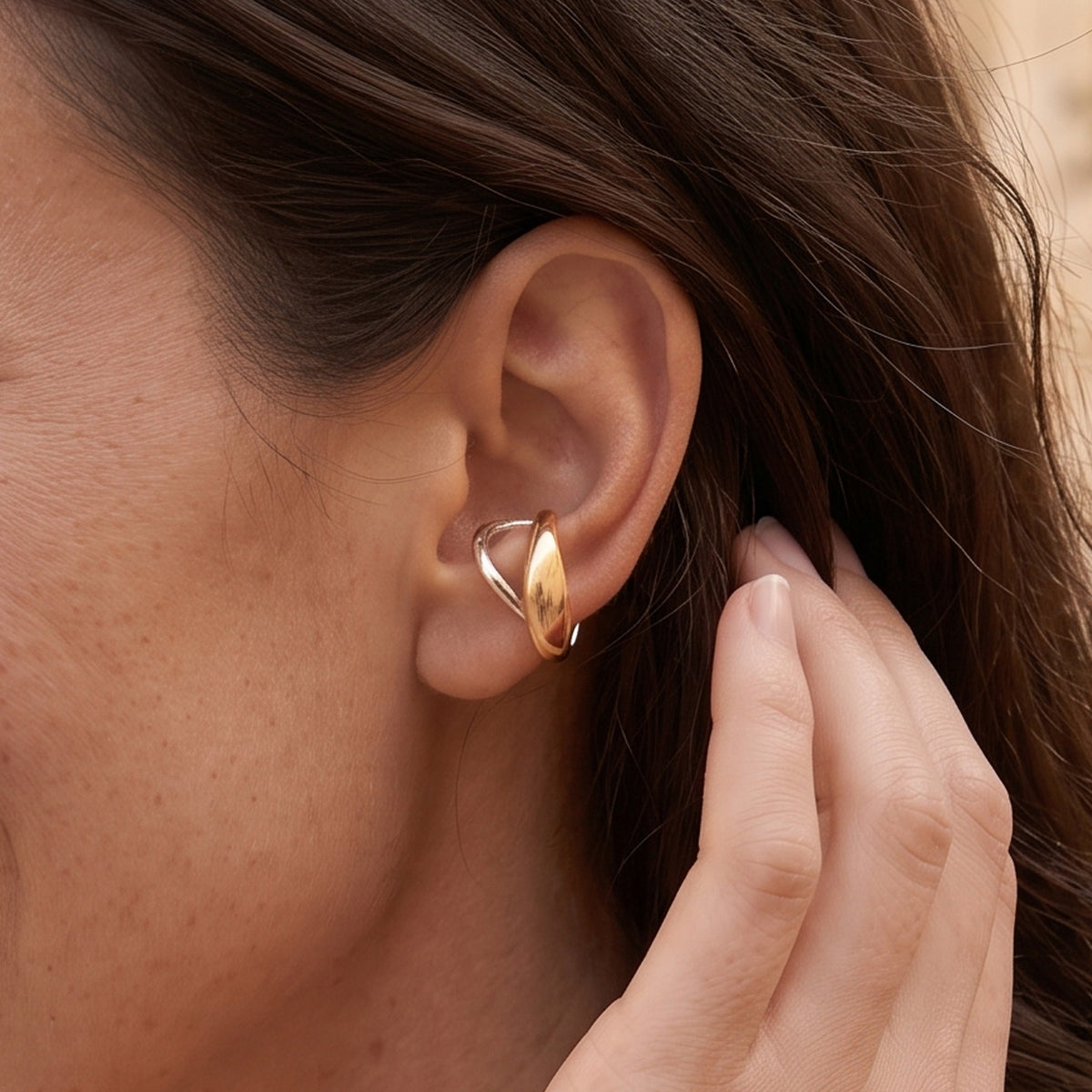 NODULUS DUAL-COLOR EAR CUFFS
