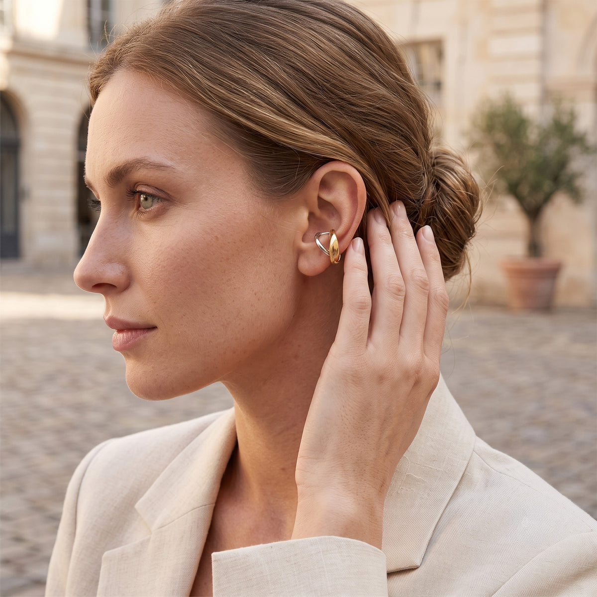 NODULUS DUAL-COLOR EAR CUFFS