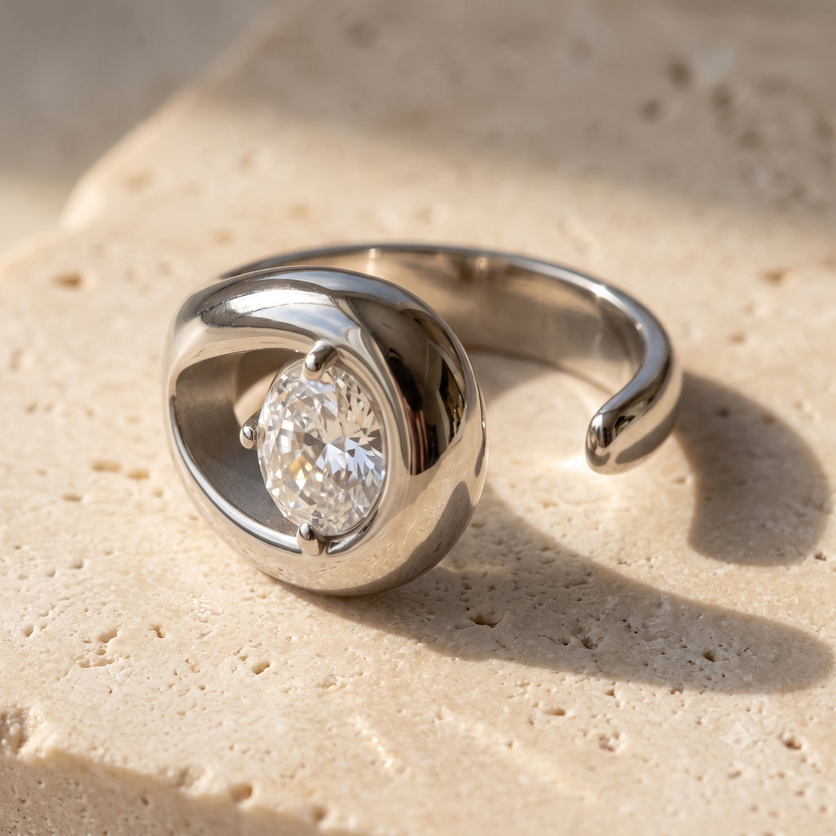 GUTTA SILVER RING