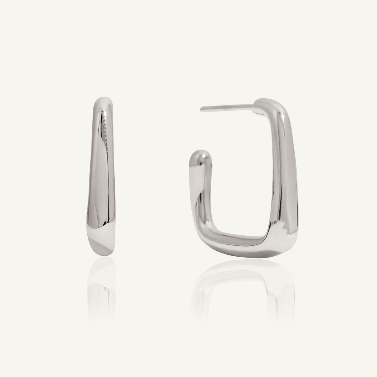 ANGULUS SILVER HOOPS
