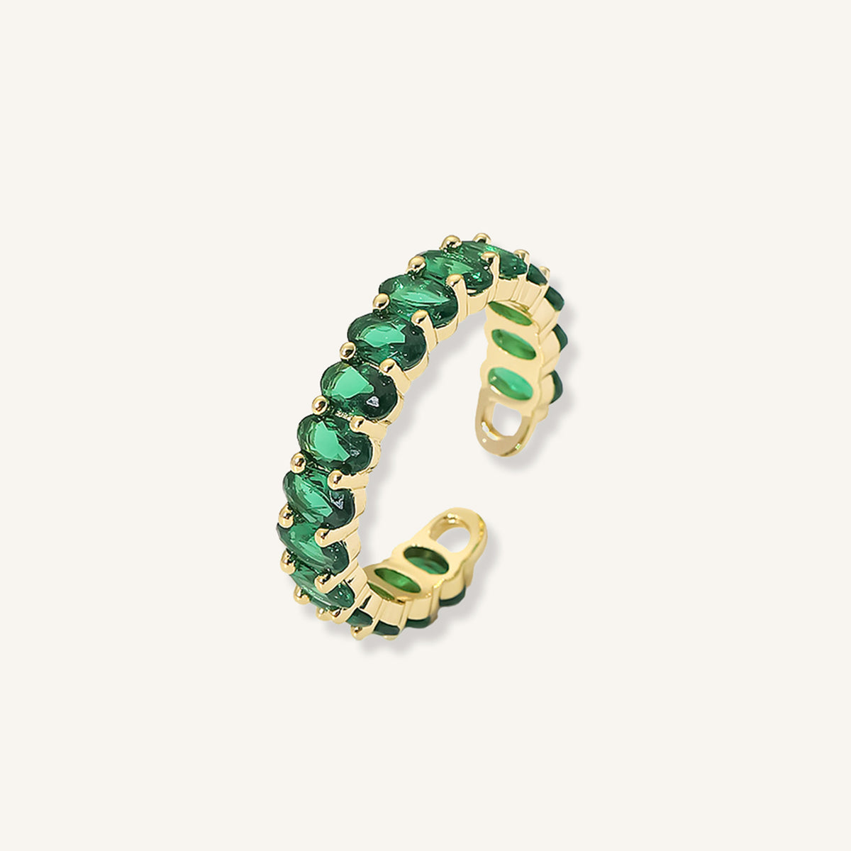 ORBIS GOLD-GREEN RING