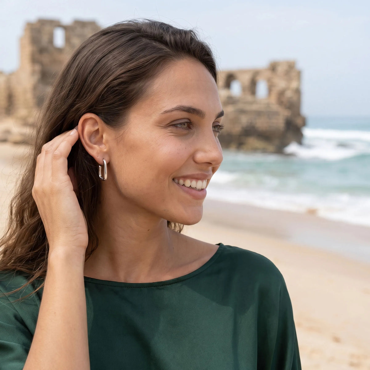 ANGULUS SILVER HOOPS