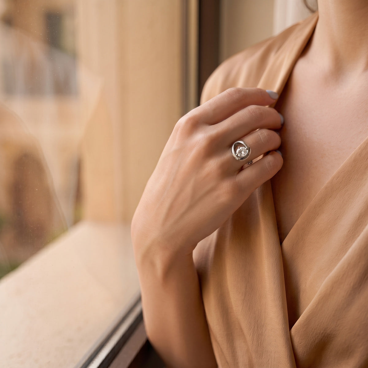 GUTTA SILVER RING