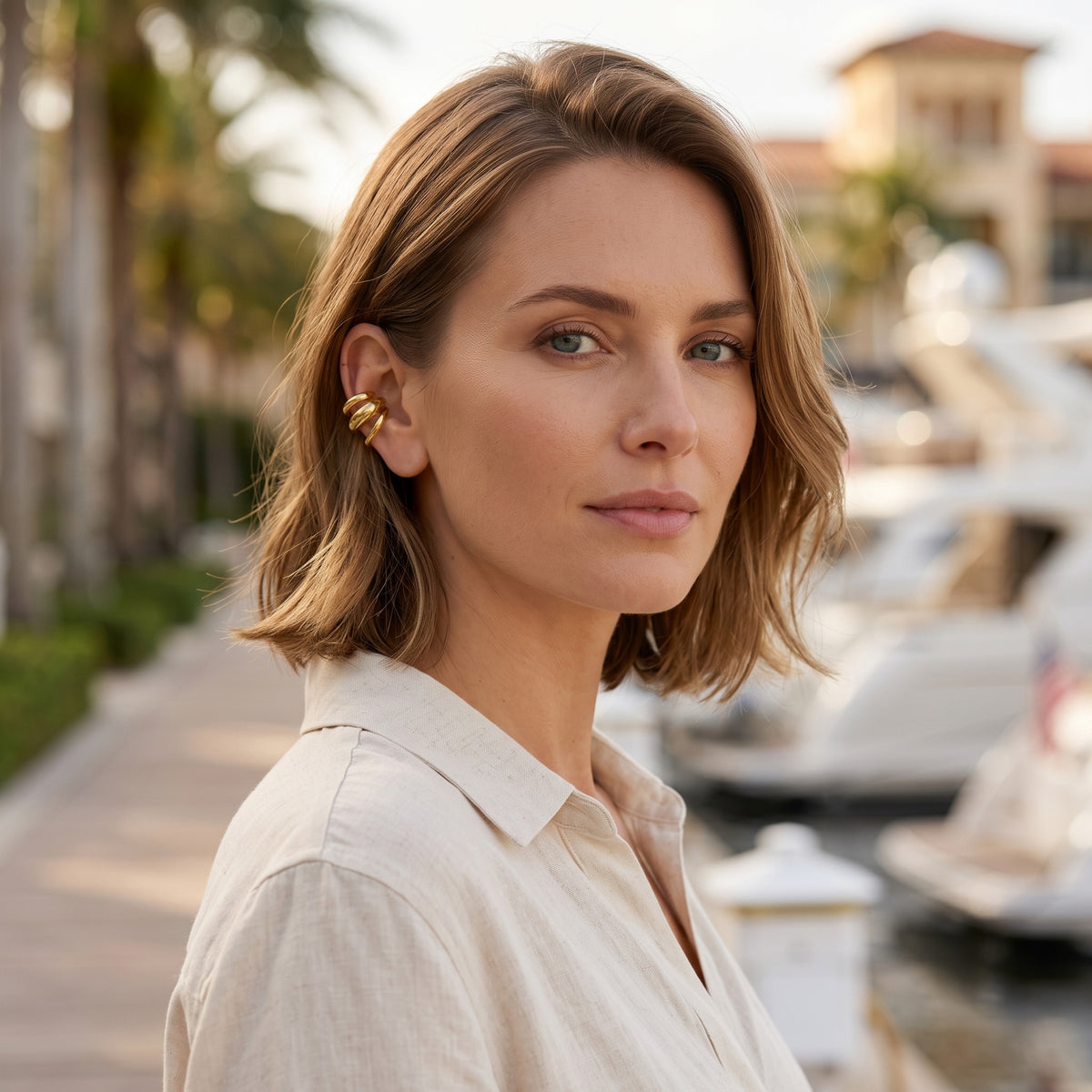 SERTUM GOLD EAR CUFFS