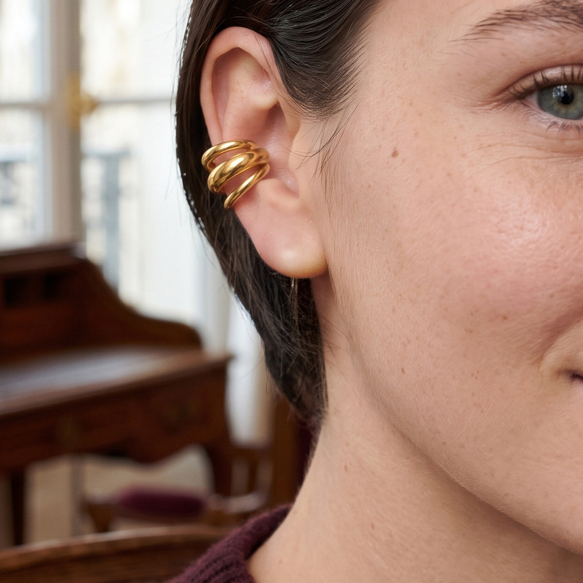 SERTUM GOLD EAR CUFFS