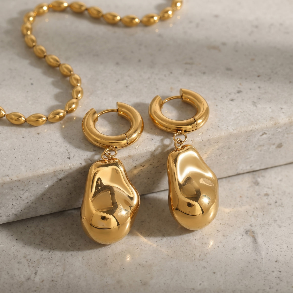 SCRUPUS GOLD DROP EARRINGS